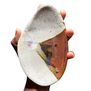 Hand Painted Clay Dish